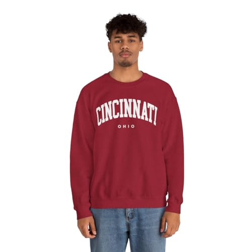 Cincinnati Ohio Adult Unisex Crewneck Sweatshirt3