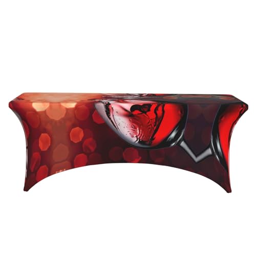 Housse table rectangulaire extensible élasthanne mariage fête