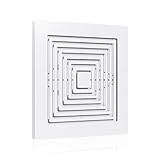 MAYITOP Cubierta de ventilación de baño BP46 BP90 con resortes de repuesto para ventilador de techo de baño Broan Nutone extractor cuadrado de techo o montaje en pared sustituye a 663 670 675 688 689