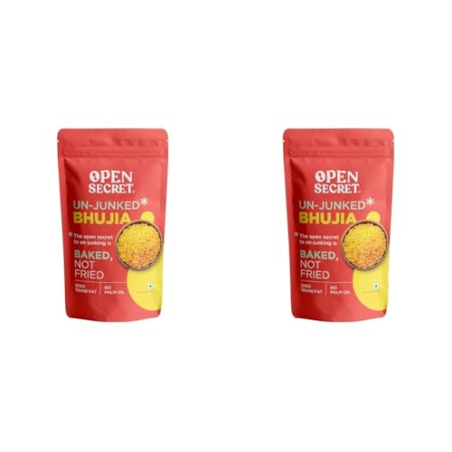 Image of Open Secret Namkeen|175 Gram| Bhujia, Namkeen Snacks, Bhujia Sev, Healthy Snacks, Diwali Gifts, Unjunked, Baked Not Fried, No Palm Oil, Zero Trans Fat, No Cholesterol (Pack Of 2)