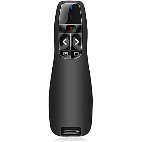 Presenter, TOKASS Powerpoint Remote Control 2.4 GHz Wireless Presentation Remote Control Pointer for Presentations, Presenter Power Pointer Presenter for PPT/Windows XP/7/8/10/Mac OS/Linux Cover