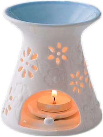 Amazon アロマポットアロマバーナー 茶香炉 家庭用燻製竹香炉 アロマキャンドルホルダー アロマディフューザー 陶器製 花形 インテイア飾り プレゼント 家庭用 F I Nuli アロマディフューザー アロマバーナー