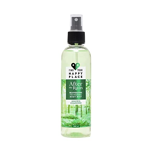 Find Your Happy Place – After The Rain Body Mist Jasmine & Cedarwood with Vitamin E | Long Lasting Fragrance 200ml