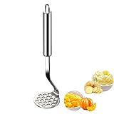 Stainless Steel Spoon Potato Masher - Food Masher Utensil Kitchen Tool, Hand Masher, Vegetables Frui
