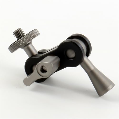 Image of Articulating Arm for Video and Auditory Equipment Features Double Ball Heads and 1 /4Inch Screws for More Flexibility LED Light Suppor