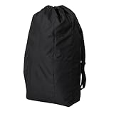 【unizom】 ベビーカー カバー 収納 屋外 保管 バッグ a型 b型 エアバギー ストローラーカバー 汚れ防止 コンパクト 肩掛け (ブラック)