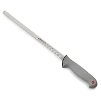 Arcos Fischmesser aus Nitrum Edelstahl 30 cm - Ideal für Professionelle Nutzung und Hygiene - Schwarzer Griff aus Polypropylen mit Elastomerüberzug, Serie Colour Proof