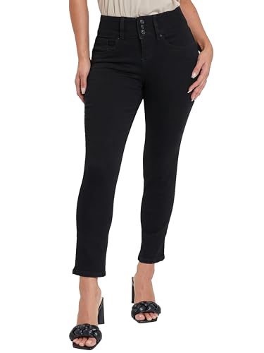 Royalty For Me Womens Women's Petite 3 Button High Rise Skinny Jean