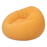 Conception ergonomique du pouf : sculpté comme un fauteuil gonflable sans pouf, le canapé s'adapte à la courbure naturelle de votre corps, permettant un soutien complet pour le repos ou la lecture, minimisant la fatigue lors de longs voyages, fauteuil poire orange, fauteuils poire gonflables