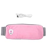  Cintura calefactora, USB portátil ajustable Moxa Compresa caliente felpa almohadilla eléctrica para calambres menstruales, dolor de espalda, frío estomacal(#1)