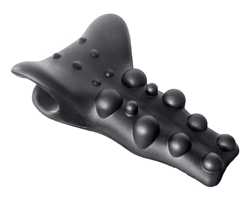 【1日5分寝るだけ！首ストレッチ＆肩甲骨ツボ押しのW効果】 首枕...