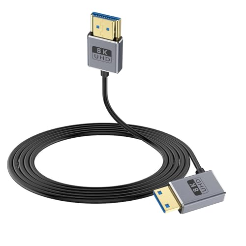 Cable mini HDMI a HDMI macho ultra delgado de alta velocidad 8K a 60Hz