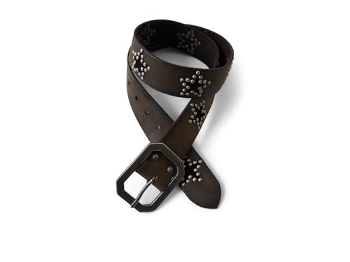 Free People Women's Starcrossed Studded Belt, Midnight Hour, S/M