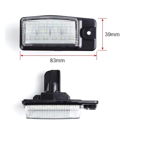 Luz Placa Matrícula LED para Coche Nissan Altima Maxima y Murano 2009-2014 4