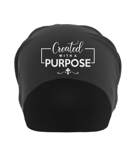 Bonnet souple unisexe en coton fin noir doux pour masquer la perte de cheveux