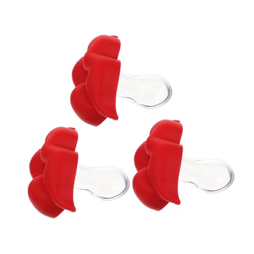 HIAKDOFT 3 piezas Chupete de con Diseño de Labios Rojos Unidades Cómodo para Bebés Juguete Divertido para Aliviar Encías y Fácil de Limpiar para Bebés HIAKDOFT 3 piezas Chupete de con Diseño de Labios Rojos Unidades Cómodo para Bebés Juguete Divertido para Aliviar Encías y Fácil de Limpiar para Bebés