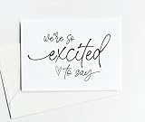 Pregnancy Reveal for Grandparents to be Card, We’re Excited to Say, Baby Announcements Family Friend