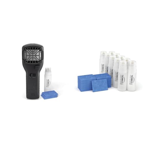 Thermacell - Pack Portatil Antimosquito para Exteriores + Recambios 120h, Protección Eficaz 20 m²