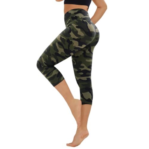Image of TNNZEET High Waisted Leggings for Women - No See Through Tummy Control Cycling Workout Yoga Pants with Pockets Reg & Plus