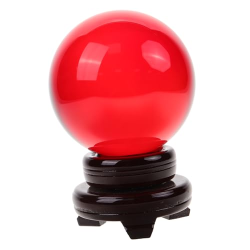 Boule de verre décorative avec socle HEMOTON pour table et meuble