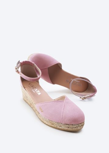 VISCATA Formiga Canvas Espadrille Sandal Wedges, Comfort and Style for Every Occasion, Size 5-12