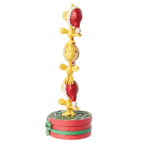 Enesco 6015037 Peanuts By Jim Shore Stacked Woodstocks Miniature Figurine- Resin Hand Crafted Painted Collectible Mini Figurines Peanuts Snoopy Christmas Home Decor Shelf Statue thumb #3