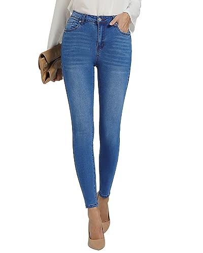 GRAPENT Skinny Jeans for Women High Waist Stretchy Classic High Rise Slimming Jeggings Denim Trousers Pants
