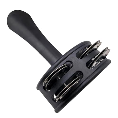 Generic 金属製ジングル付きハンドヘルドタンバリン(子供・大人向け)