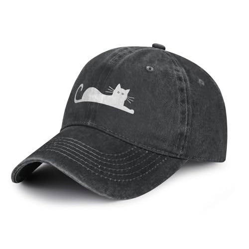 Gorra de béisbol con diseño de gato para mujer miniatura 1