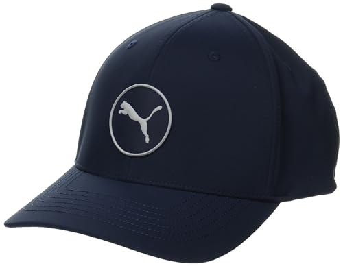 pumagolf Herren Circle Cat Tech Cap Verschluss, tiefes Marineblau, Einheitsgröße