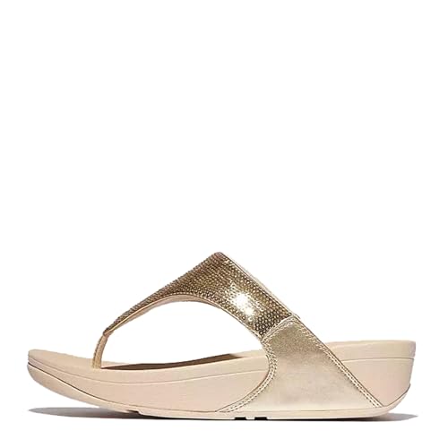 FitFlop Women's Lulu Sequin Toe-Post Sandals Wedge2