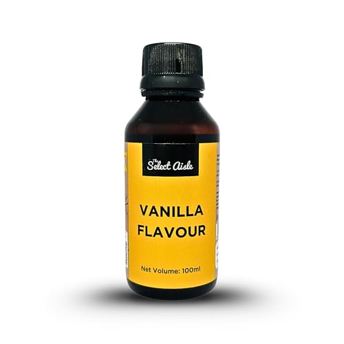 Image of The Select Aisle Vanilla Flavour Essence 100ml | Baking Essence for Cakes, Cookies & Desserts | Flavouring Agent for Frosting, Ice Cream & Beverages