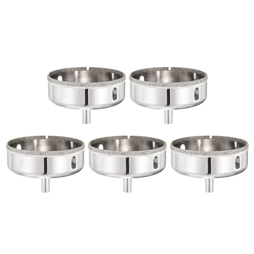 Scie cloche diamantée 90 mm argentée PATIKIL haute résistance pour carrelage dur