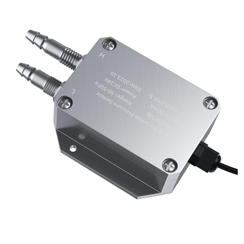Transmetteur différentiel de pression sortie 4-20mA 0-10V pour mesure multi-gamme air - 3
