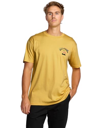 T-Shirt Billabong Homme Arch Fade noir en coton premium manches courtes coupe regular