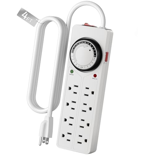 BN-LINK 8 Outlet Surge Protector with Mechanical...