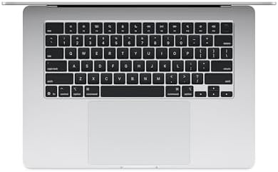 Apple 2025 MacBook Air 15-inch Laptop with M4 chip: Built for Apple Intelligence, 16GB Unified Memory, 256GB SSD Storage, Touch ID; Silver - English Keyboard - 1