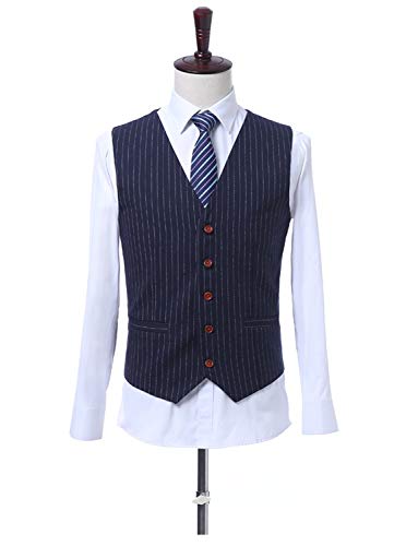 Costume de mariage formel avec revers pointu et rayures