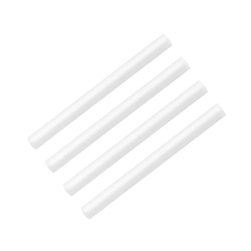 Image of 4 Pack Acetal Copolymer Rod, Standard Tolerance 1 Inch Diameter and 12 Inch Length, Opaque White Round Acetal Plastic Rods for Non-Marring Fixtures