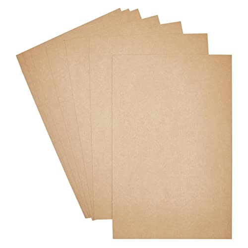 Image of Juvale Corrugated Cardboard Sheets - 11 x 17 in, 2mm Thick, Brown, 100-Pack - Flat Packaging Inserts for Cardboard Mailers - Craft Board Projects
