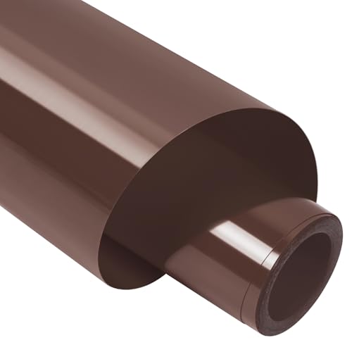 TORC Brown PU HTV Heat Transfer Vinyl Roll 12 in x 10 ft Iron on Vinyl for T Shirts Crafts - Easy to Cut & Weed for Heat Transfer Design