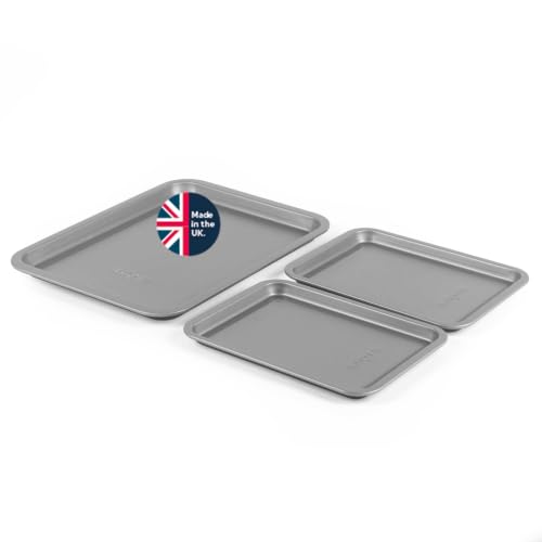 Salter Essentials Lot de 3 plaques de cuisson, 31 cm et 23 cm