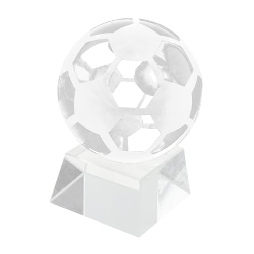 Ornement football en cristal : éclat et design pour chambre de fan