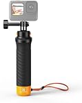 K&F Concept Waterproof Monopod Floating Hand Grip, Fast-Release Design Compatible with for Gopro Hero 13/12/11/10/9/8/7/6/5/4/3 Session DJI Osmo and Other Action Cameras, Wrist Strap for Water Sports