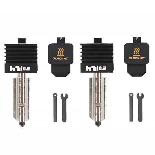 Raheem 2Pcs 0.2mm High Flow Hardened Steel Hotend for Bambu Lab H2D