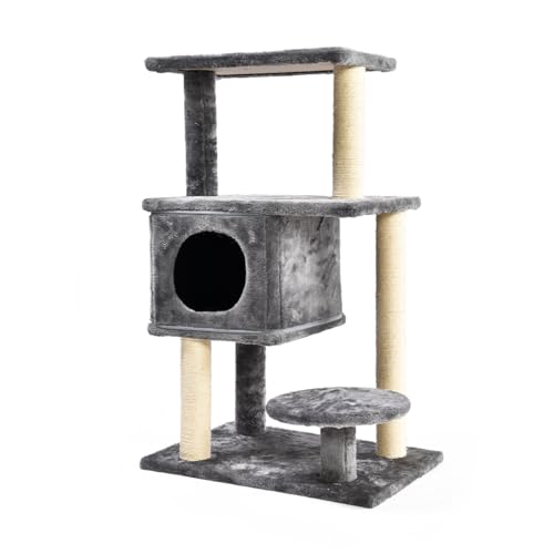 Árbol para gatos 3 en 1 Max & Marlow gris miniatura 3