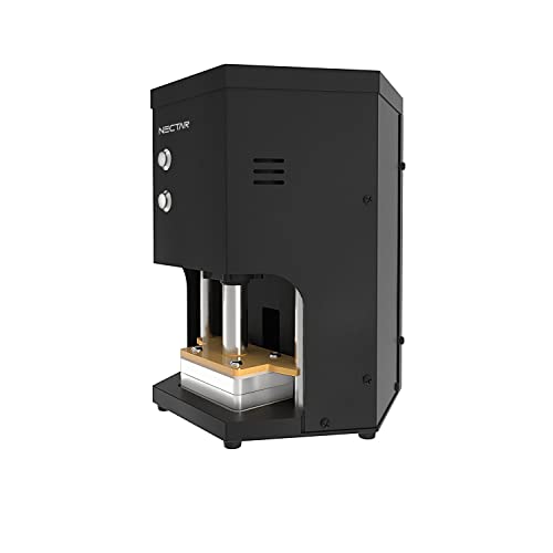 Nectar Hex Press Elektrische Kolophoniumpresse Kit | Automatische Kolophoniumpresse 1,5 Tonnen mit LCD-Display und Timer