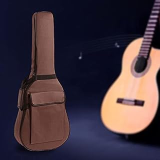 Sac de Guitare Classique étanche à La Poussière étui Stockage Voyage Sac à Dos Sangle, Café 41 pouces - Les Beatles, Paul McCartney, John Lennon, RIngo Starr, George Harrison Sac de Guitare Classique étanche à La Poussière étui Stockage Voyage Sac à Dos Sangle, Café 41 pouces – Image 7