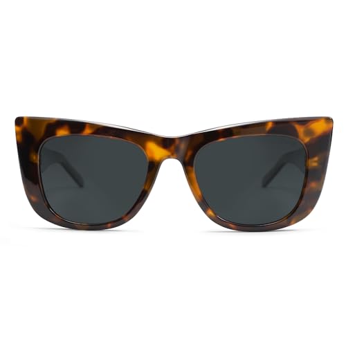 SOJOS Cat Eye Sunglasses for Women Polarized Trendy Style SJ23093