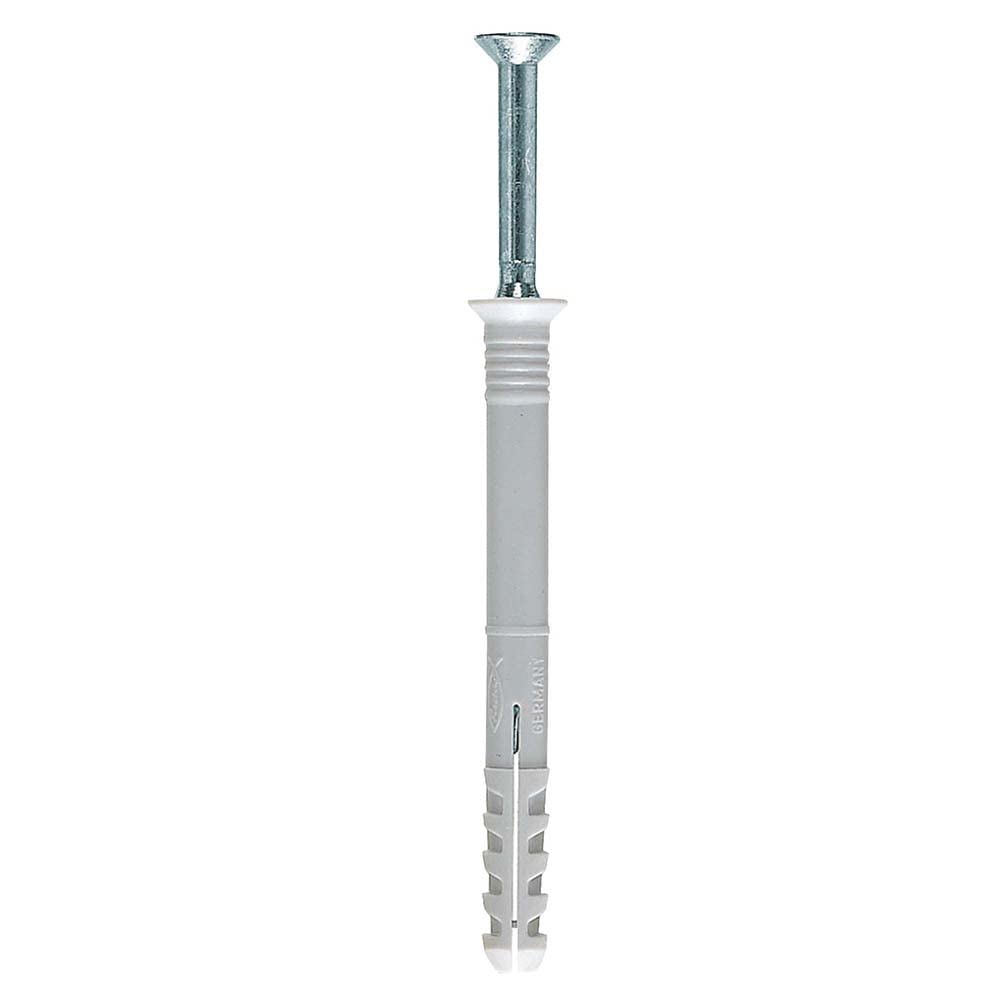 Fischer Silver 6 X 80Mm N-S Nylon Hammerfix Screws - Pack Of 50